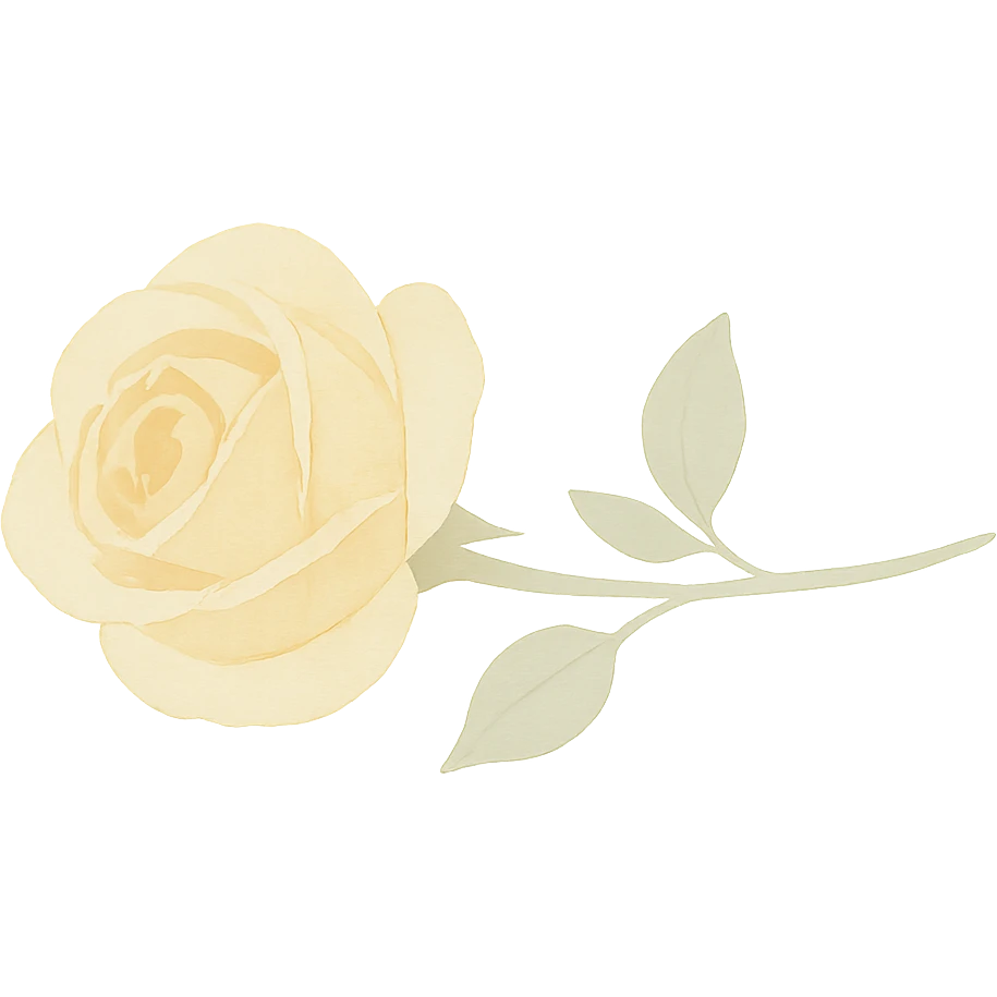 oil painting art style, visible brushstrokes, dreamy, single yellow rose laying flat emoji