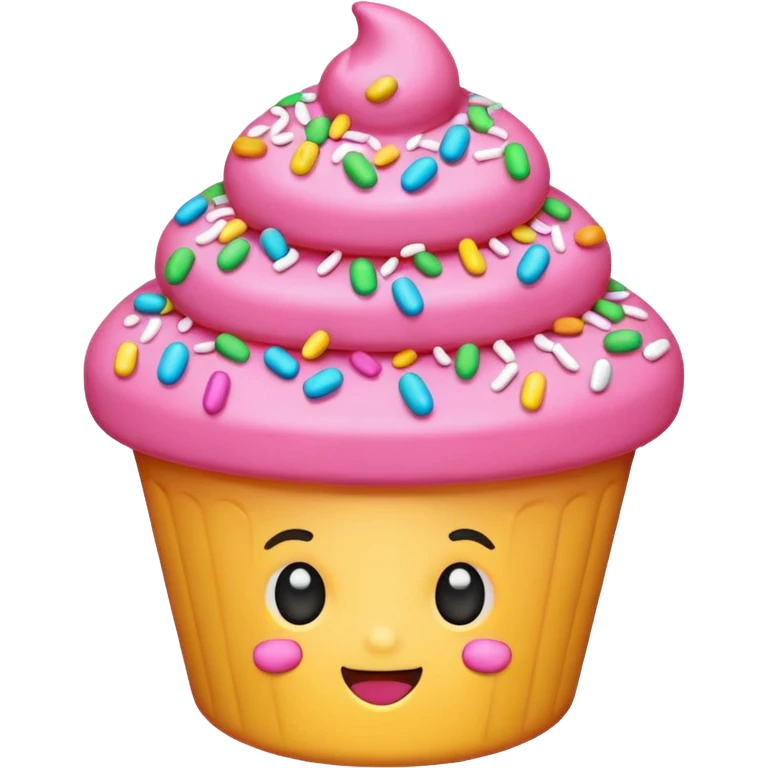 Pink sprinkles emoji