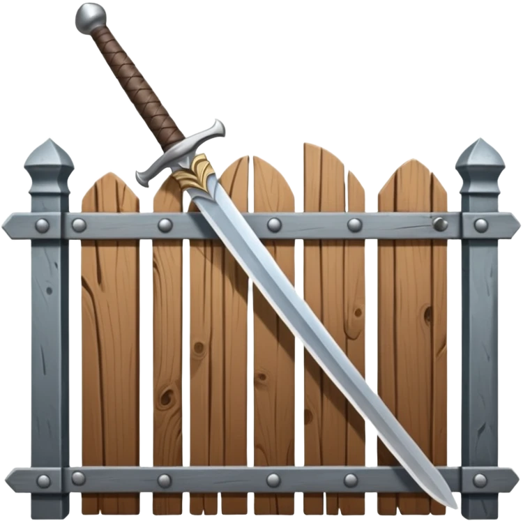 fence sword emoji