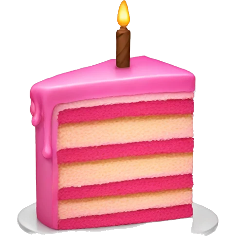 Pink cake emoji