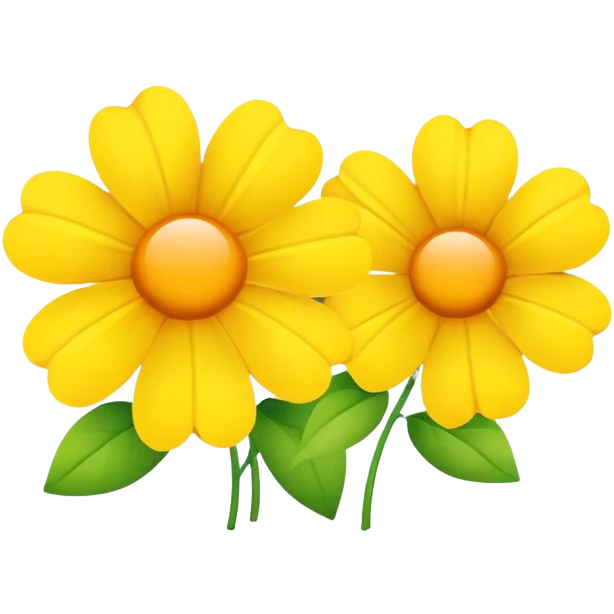 Sunshine flowers emoji