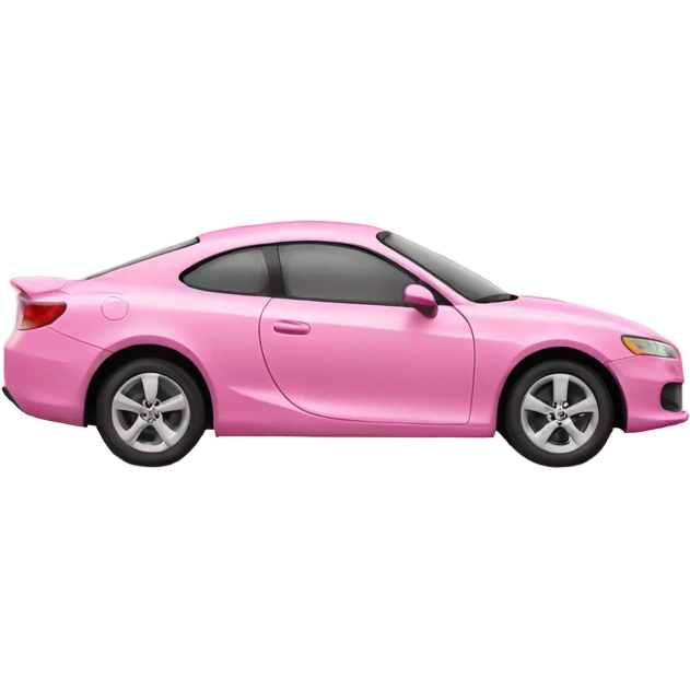 a pink car emoji