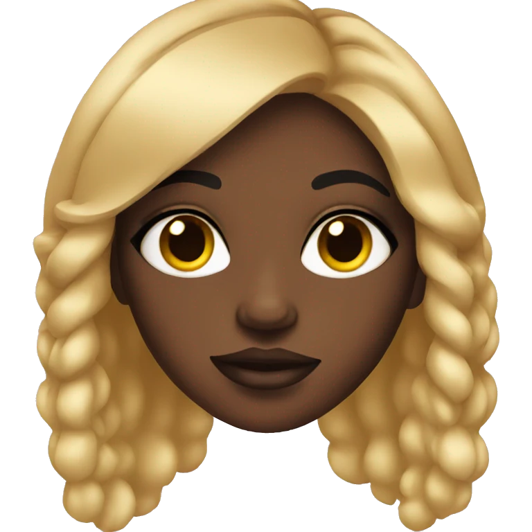 Black girl with makeup  emoji