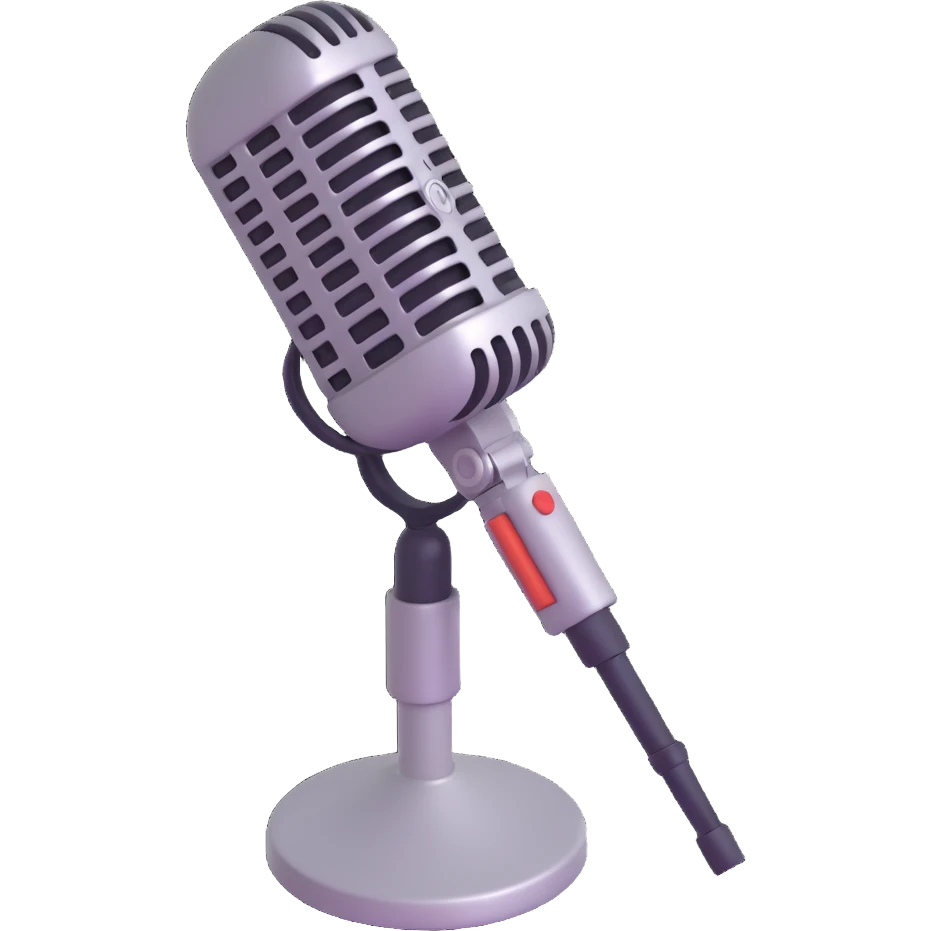 old microphone emoji