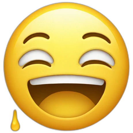 upside down smiling crying emoji