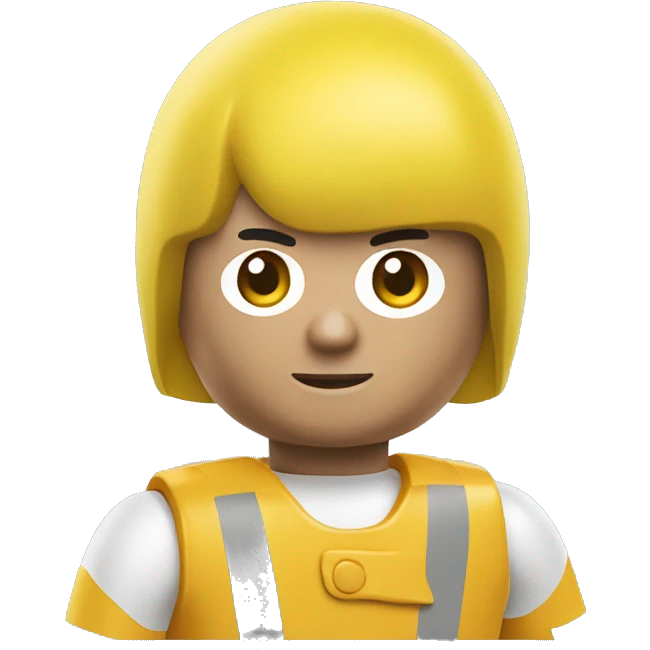 Playmobil cabeça amarela emoji