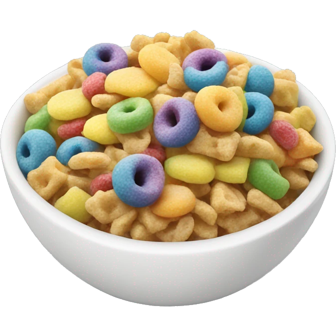 bowl of rainbow cereal emoji