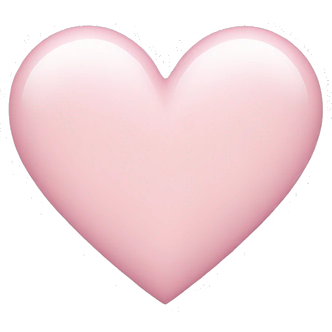 Light pink heart emoji
