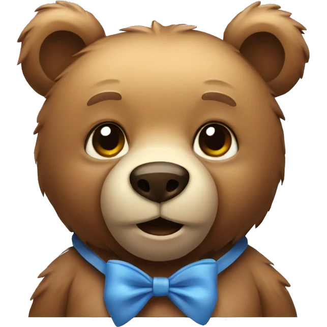 Bear with a bow  emoji