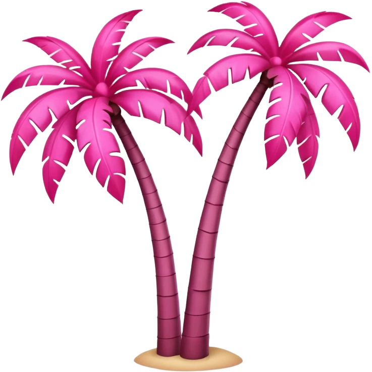 palmeras rosa emoji