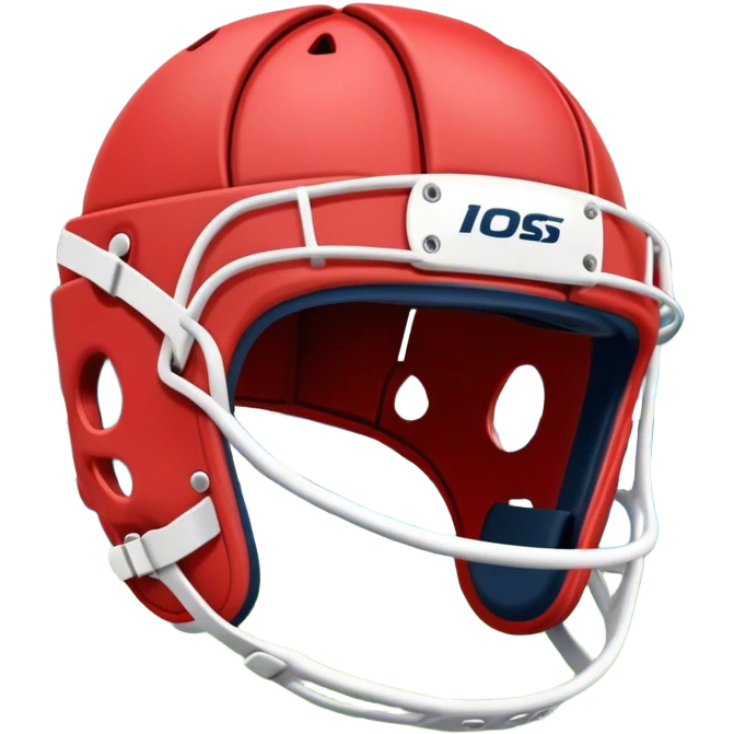 Cinematic Realistic image of rugby headgear with detailed padding and rugged design elements, set against a blurred stadium background with bold, high-contrast lighting that highlights its protective design emoji