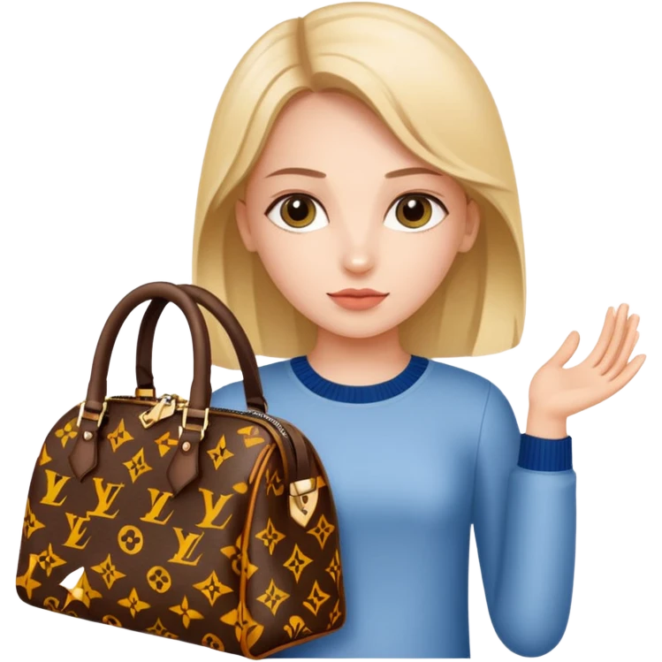 girl with louis vuitton bag  emoji