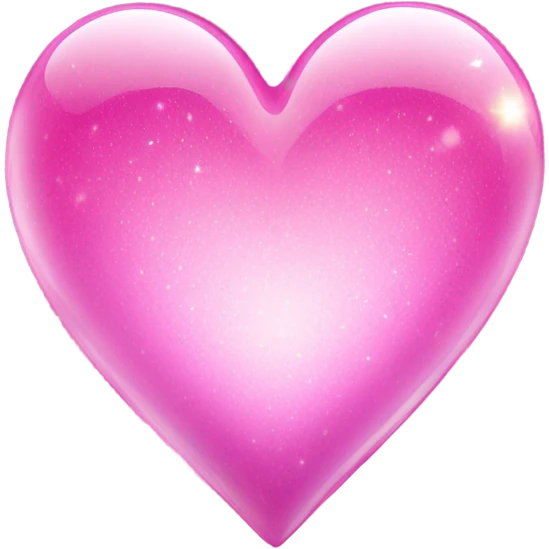 Pink magic glass heart  emoji