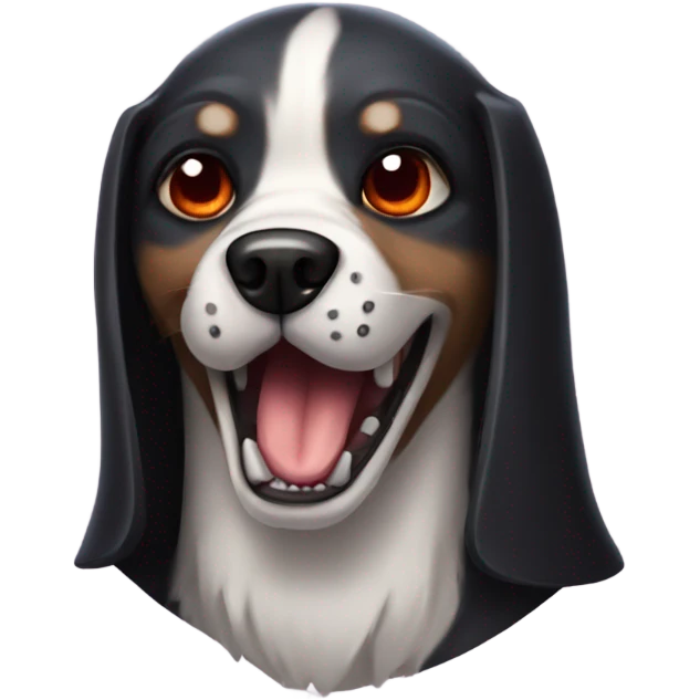 Vampire dog emoji