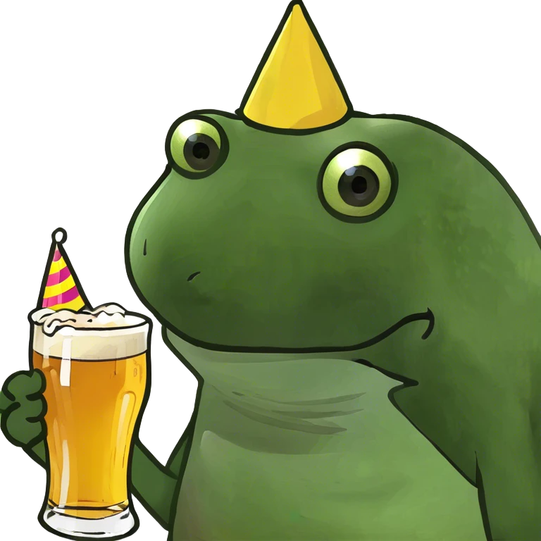 holding a beer emoji