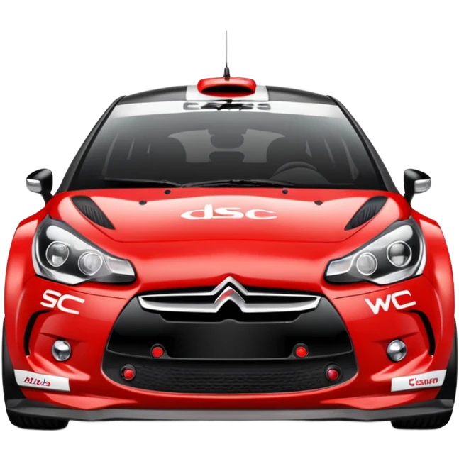 Citroën DS3 WRC front  view  emoji