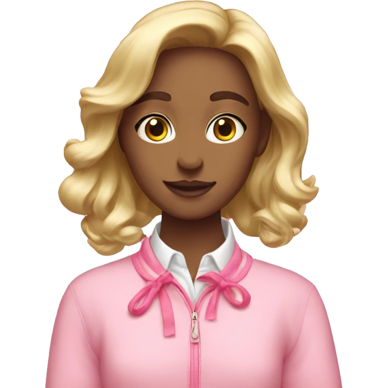 Pink preppy emoji
