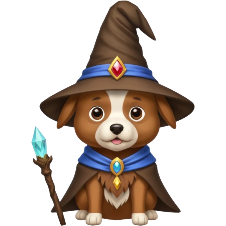 Dog wizard emoji