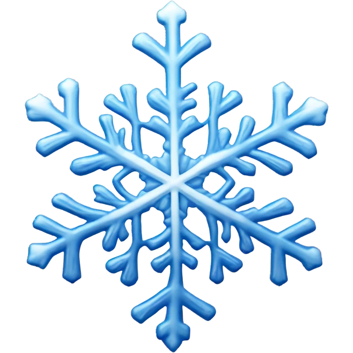 Snowflake tending fire emoji
