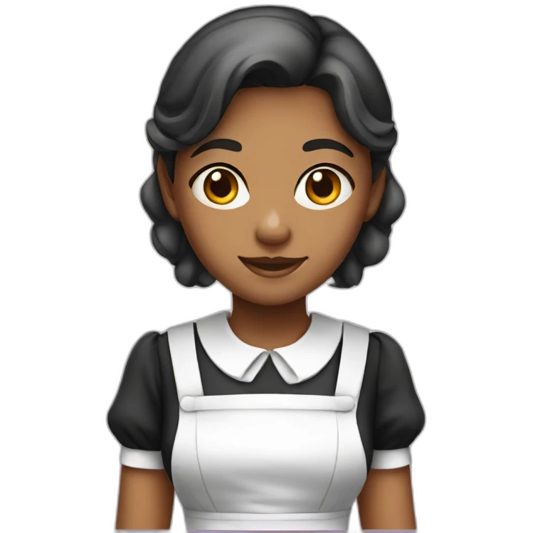 girl dressed as a maid emoji