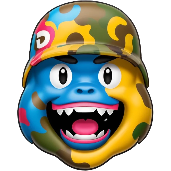 Сделай логотип Bape emoji