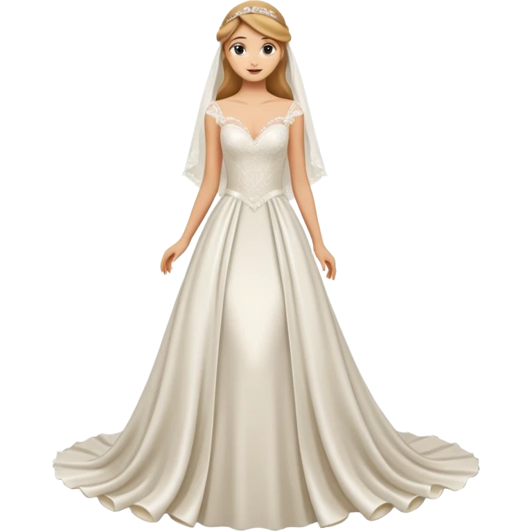 white wedding dress emoji
