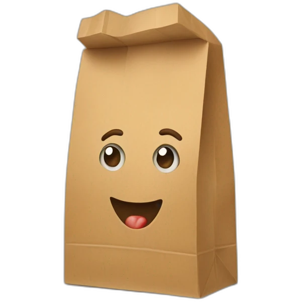 Paper bag groceries emoji