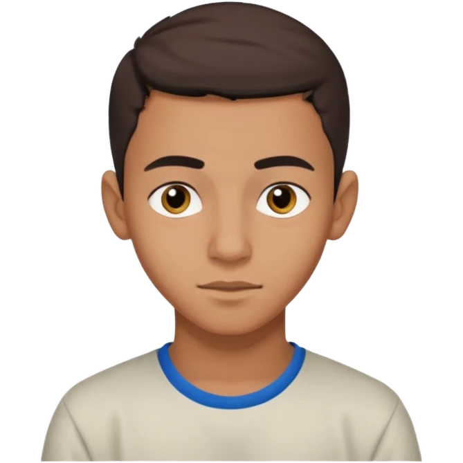 marokaanse jongentje van 16 die niet blij kijkt emoji