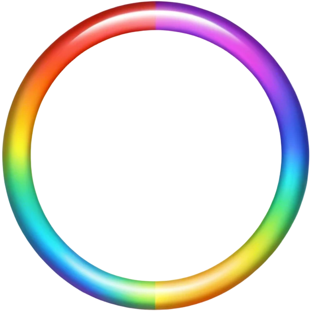 rainbow halo emoji