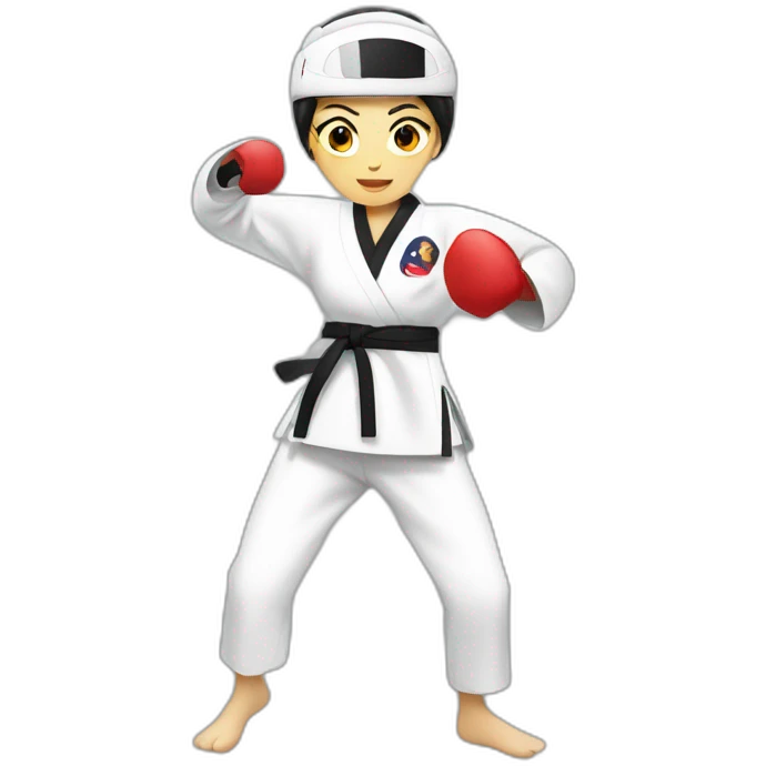 taekwondo woman emoji