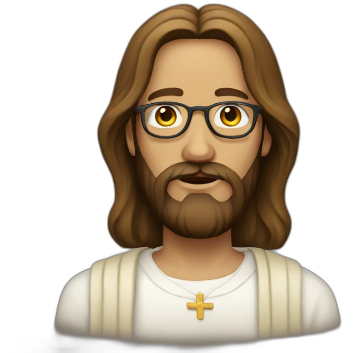 jesus hipster emoji