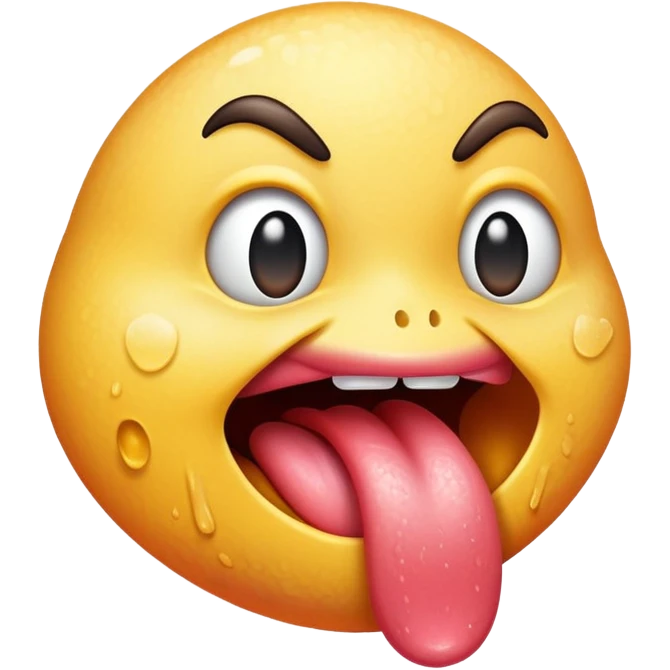 Freaky tongue  emoji