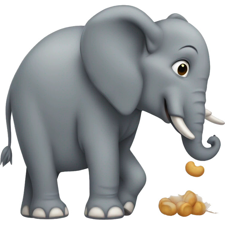 Elephant paying for peanuts  emoji