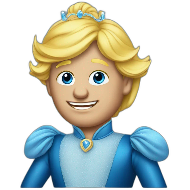 Trump dressed as Cinderella emoji