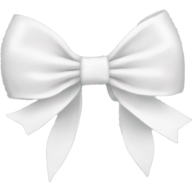 white thin bow emoji