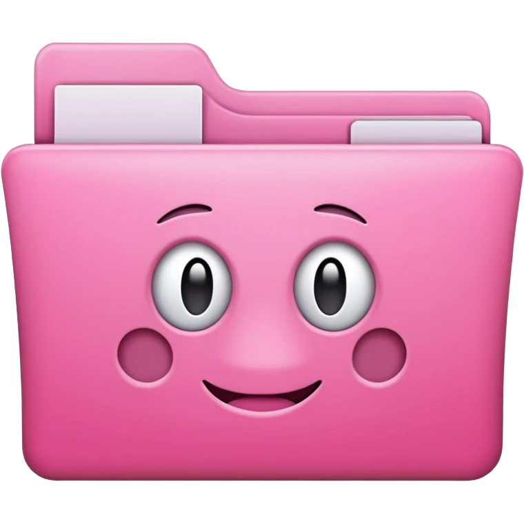 Empty pink folder emoji