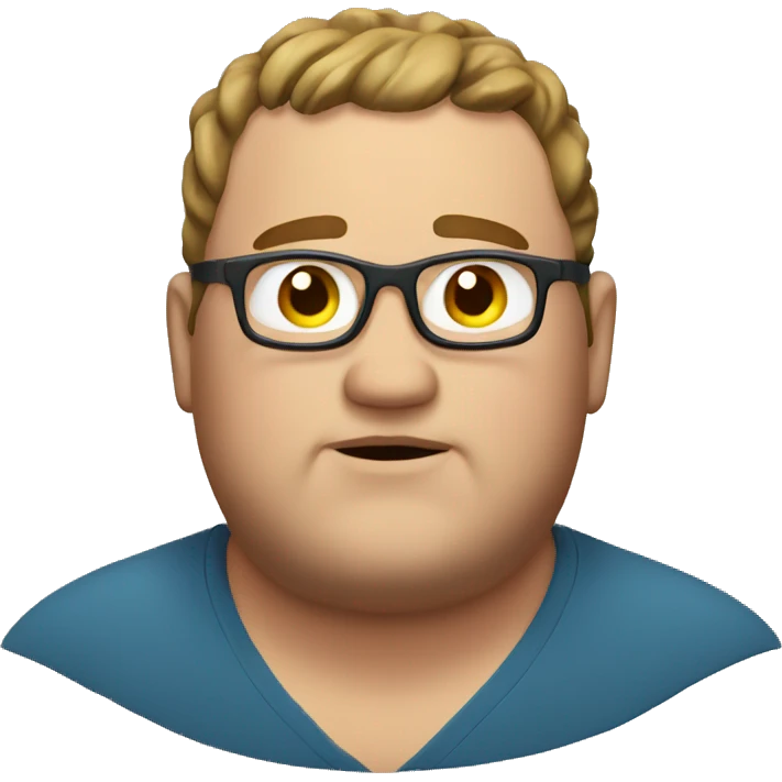 overweight man emoji