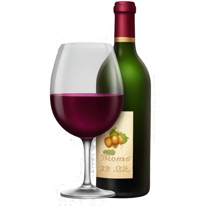 Fancy wine emoji