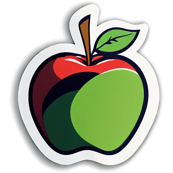 An Apple eating a apple  emoji