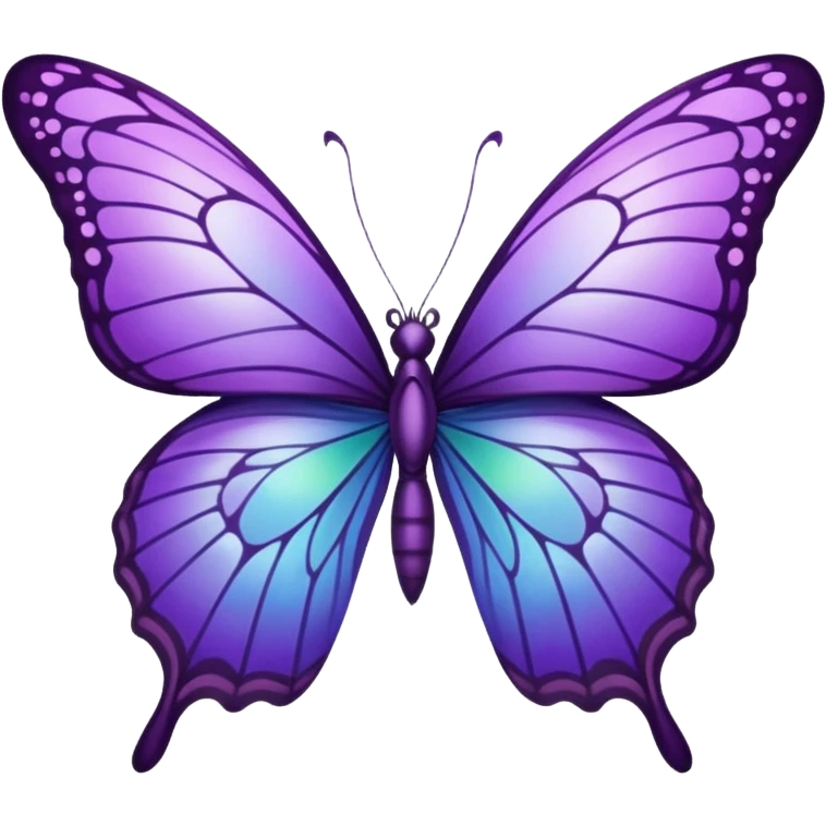 Purple butterfly emoji