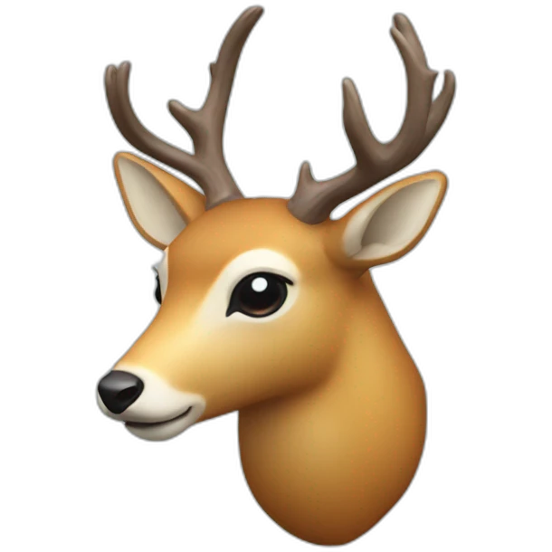 Glass deer emoji