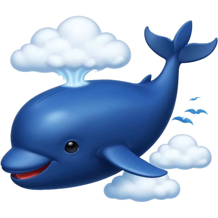 Sky Whale – Gigantic whale drifting among clouds. emoji