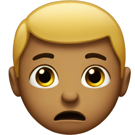 confused face emoji