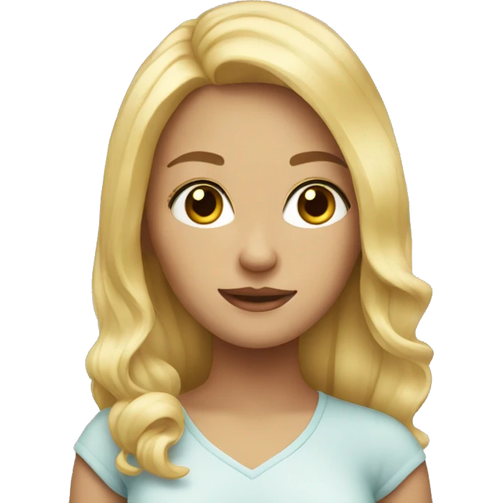 blonde girl emoji