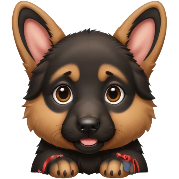a German Shepherd puppy emoji