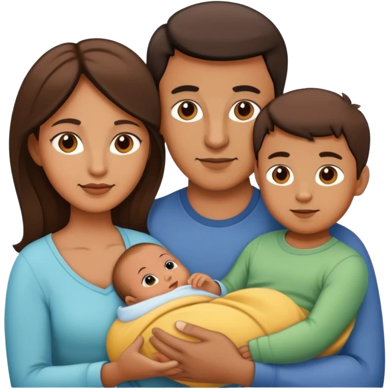 mum dad child baby emoji