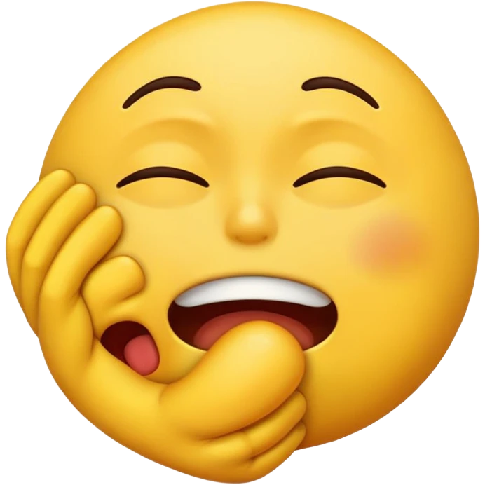 Make an emoji of an emoji with eyes closed getting choked out gagging  emoji