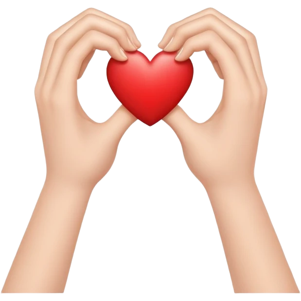 hands making a heart emoji