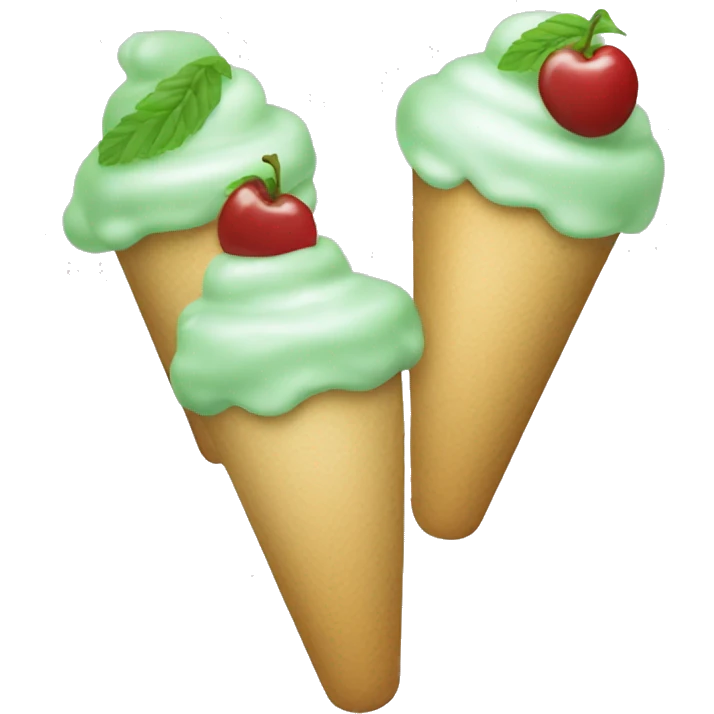 un helado verd meta emoji