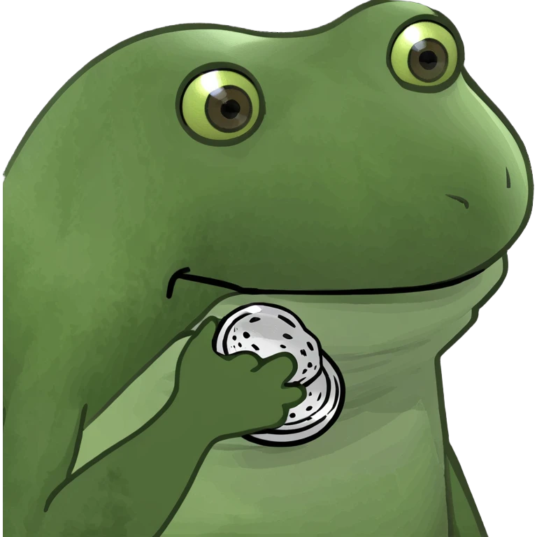 Frogs stoned emoji